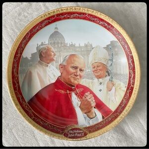 🆕 Pope John Paul II “Vicar of Christ” Decorative Plate